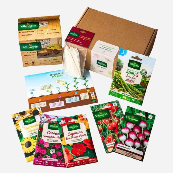Kit de jardinage - Carré potager enfant 26 L - Coffret des petits jardiniers - image